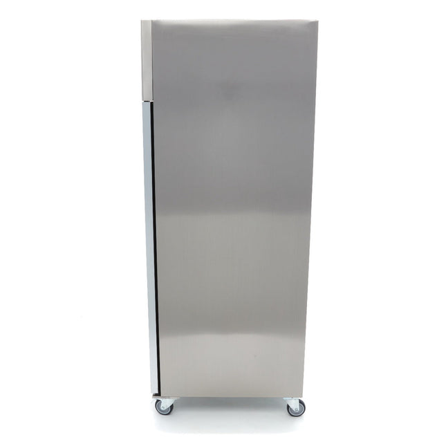 Fryser - 700L - 3 justerbare hylder (2/1 GN) - Rustfrit stål - med glasdør
