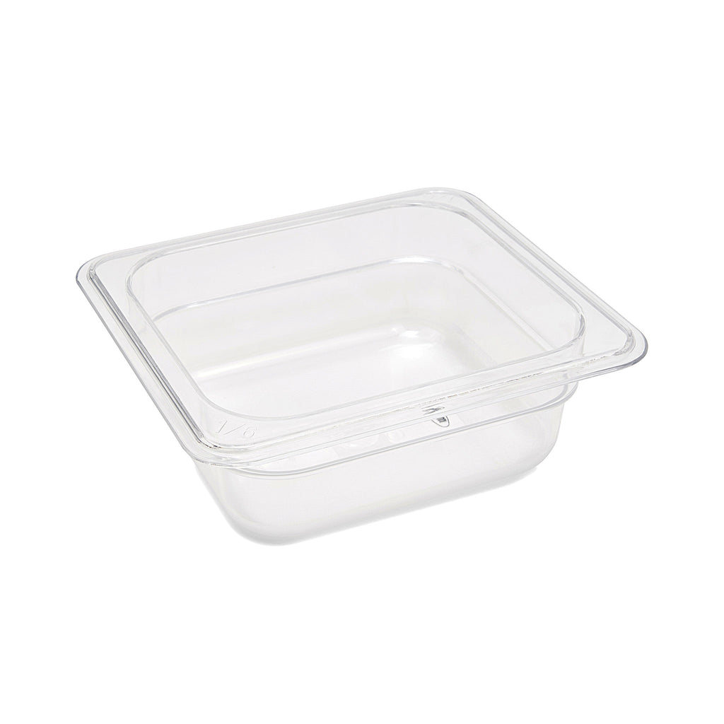 Gastronorm Kantinebakke - 1/6 GN - 6,5 cm Dyb - Polycarbonat
