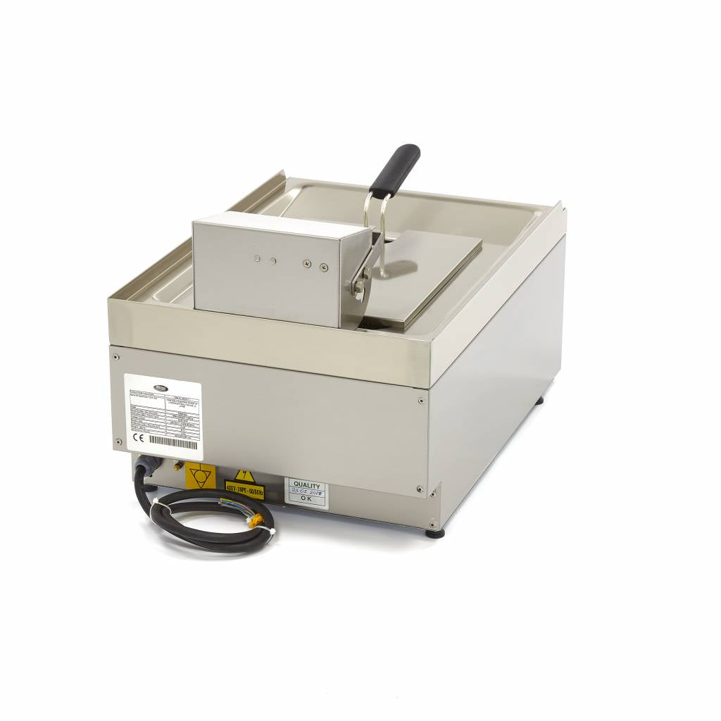 Friture - 10L - 1 kurv - med aftapningshane - 400V