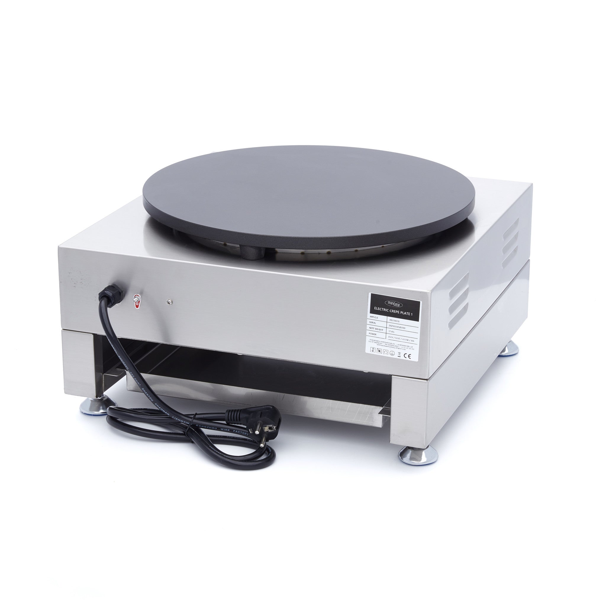 Crepes Maker - Single Crepes - 40cm - inkl dejspreder - SOMMERTILBUD