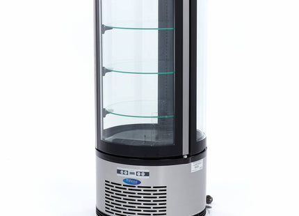 Displaykøleskab - 100 liter - 48 cm - Rund