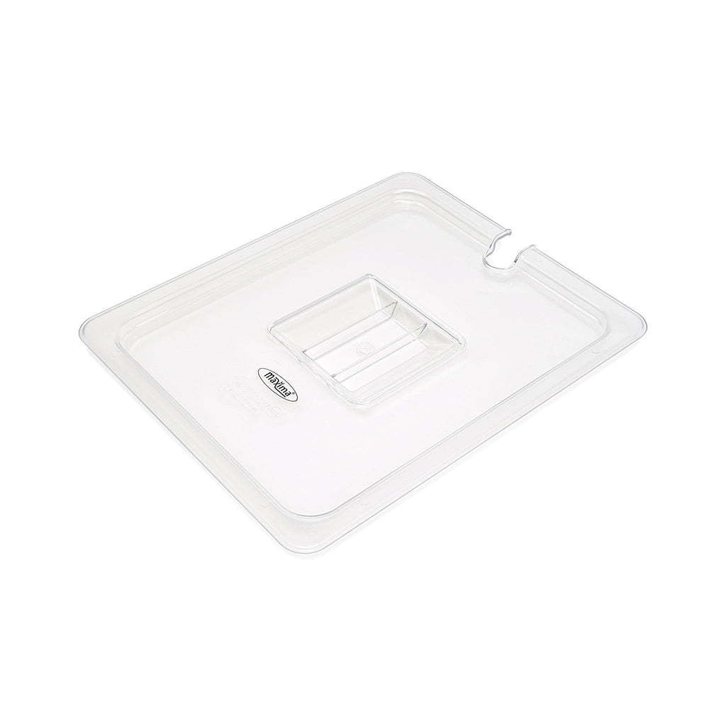 Gastronormlåg - 1/2 GN - Polycarbonat - med udskæring