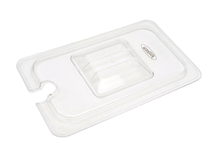 Gastronorm Låg - 1/4 GN - Polycarbonat - med fordybning