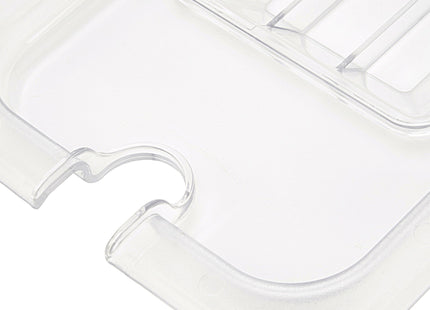Gastronorm Låg - 1/6 GN - Polycarbonat - med fordybning