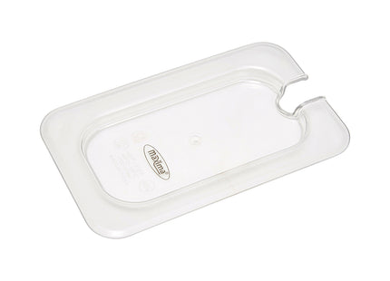 Gastronorm Låg - 1/9 GN - Polycarbonat - med fordybning