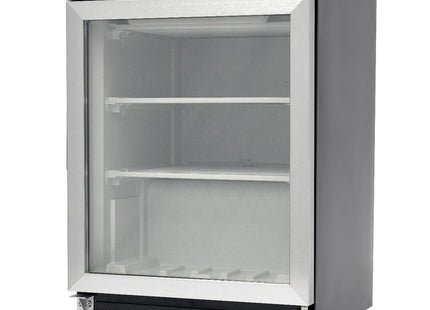 Fryser - 200L - Sort - med glaslåge