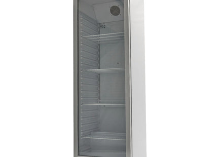 Køleskab - 400L - Hvid - med glaslåge