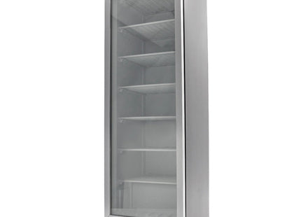 Fryser - 400L - Sort - med glaslåge