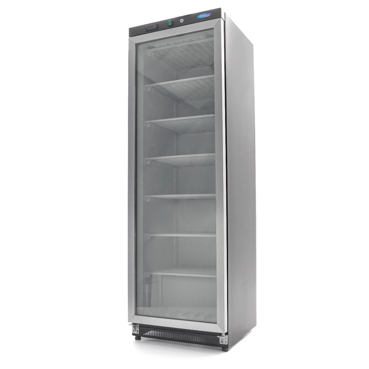 Fryser - 400L - Sort - med Glaslåge
