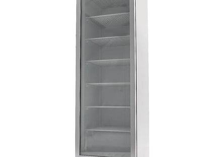 Fryser - 400L - Rustfrit stål - med glasdør