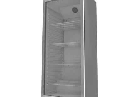 Køleskab - 600L - Sort - med glasdør