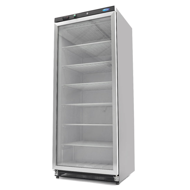 Fryser - 600L - Sort - med glaslåge