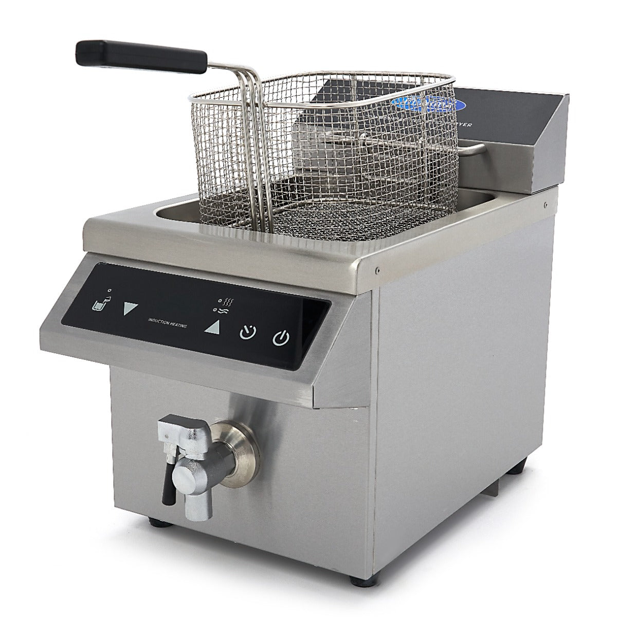 Friture - 8L - 1 kurv - Induktion - med aftapningshane