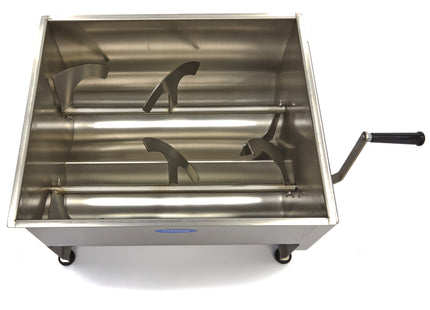 Kødmixer - 60L - 55kg Kød - Dobbeltaksel - Manuel