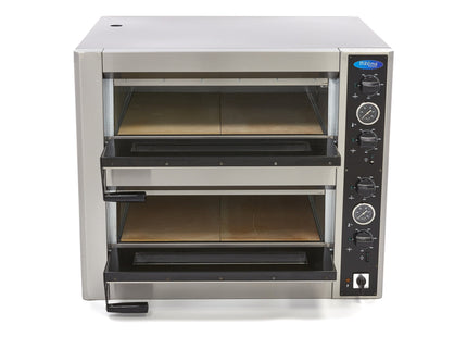 Pizzaovn - Passer til 4 x Ø30cm Pizzaer - Dobbeltdæk
