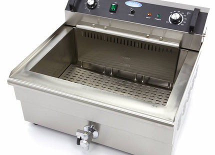 Friture - 30L - 1 kurv - med drænhane