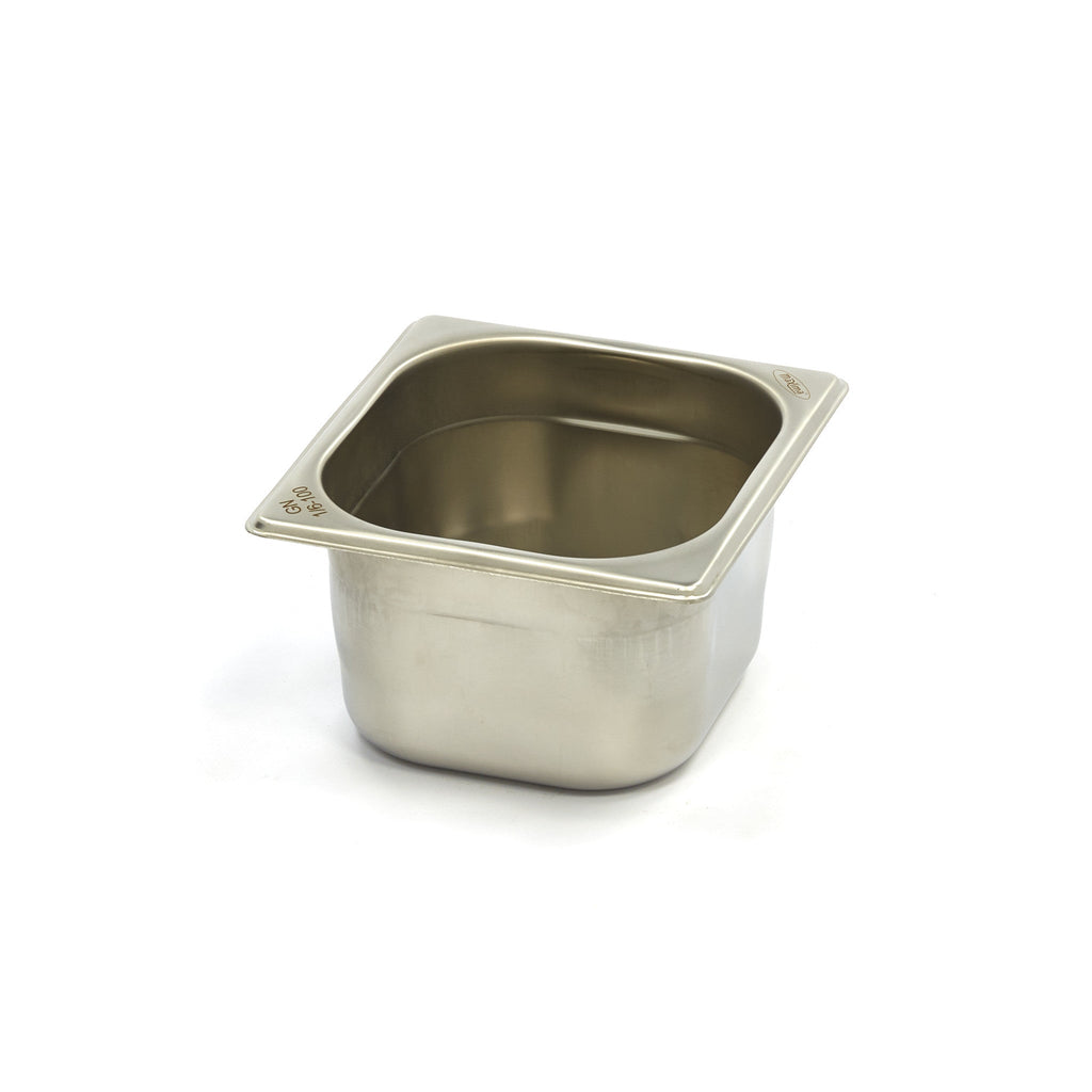 Gastronormkantine - 1/6 GN - 10 cm dyb - Rustfrit stål