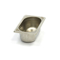 Gastronormbøtte - 1/9 GN - 6,5 cm dyb - Rustfrit stål