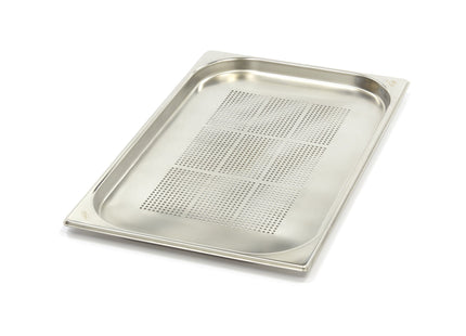 Gastronorm Beholder - 1/1 GN - 2cm dyb - Rustfrit stål - Perforeret