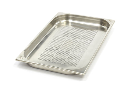 Gastronorm Beholder - 1/1 GN - 4cm dyb - Rustfrit stål - Perforeret