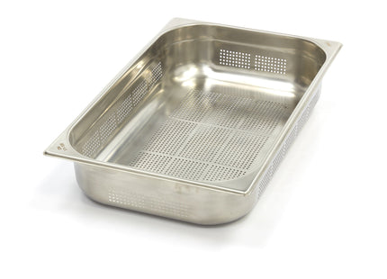 Gastronorm beholder - 1/1 GN - 10 cm dyb - Rustfrit stål - Perforeret