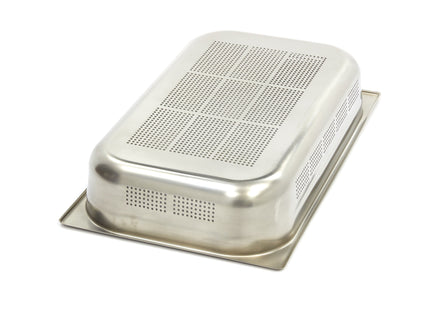 Gastronorm beholder - 1/1 GN - 10 cm dyb - Rustfrit stål - Perforeret