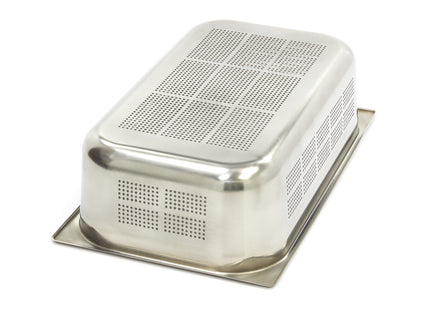 Gastronorm beholder - 1/1 GN - 15 cm dyb - Rustfrit stål - Perforeret