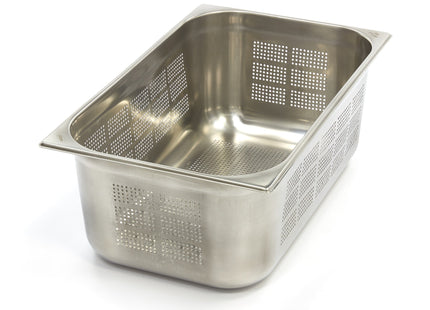 Gastronorm beholder - 1/1 GN - 20 cm dyb - Rustfrit stål - Perforeret