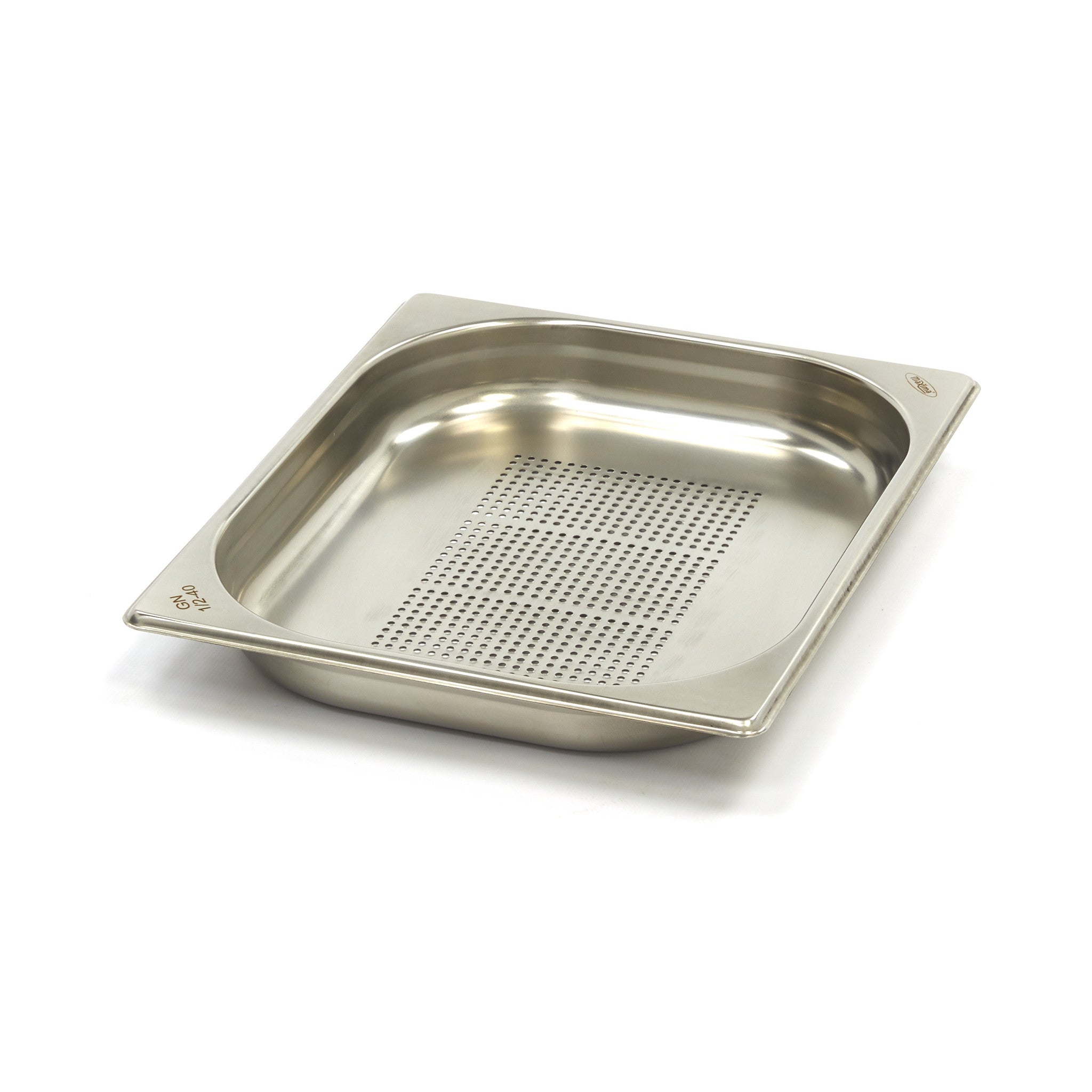 Gastronormbakke - 1/2 GN - 4 cm dyb - Rustfrit stål - Perforeret
