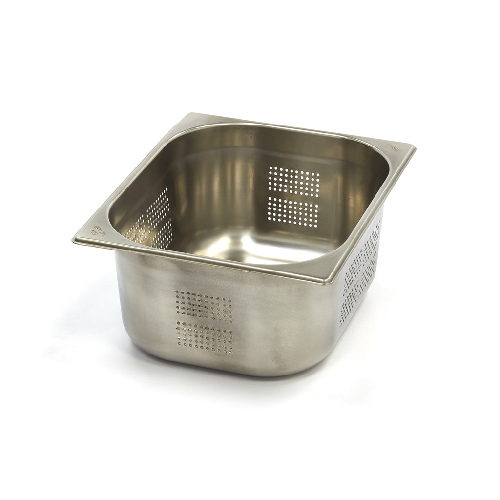 Gastronormbeholder - 1/2 GN - 15 cm dyb - Rustfrit stål - Perforeret
