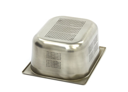 Gastronorm beholder - 1/2 GN - 15 cm dyb - Rustfrit stål - Perforeret