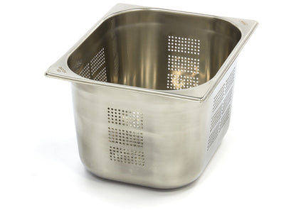 Gastronorm beholder - 1/2 GN - 20 cm dyb - Rustfrit stål - Perforeret