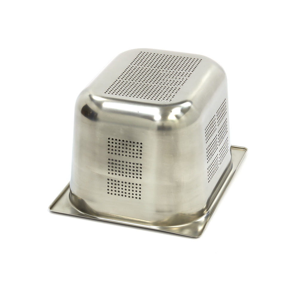 Gastronorm Kantine - 1/2 GN - 20cm Dyb - Rustfrit Stål - Perforeret