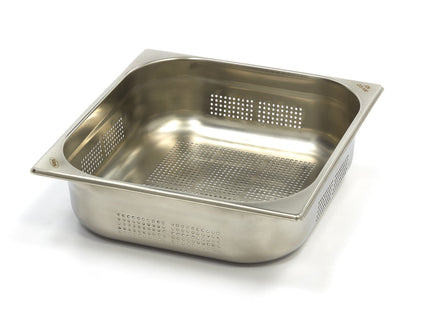 Gastronorm beholder - 2/3 GN - 10 cm dyb - Rustfrit stål - Perforeret