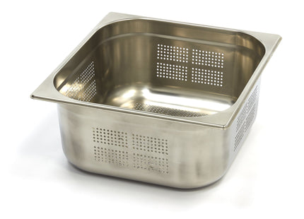 Gastronorm beholder - 2/3 GN - 15 cm dyb - Rustfrit stål - Perforeret