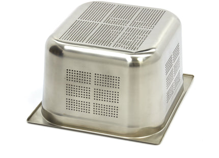Gastronorm beholder - 2/3 GN - 20 cm dyb - Rustfrit stål - Perforeret