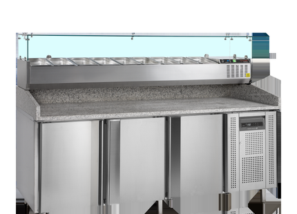 Pizzabord inkl. Topping-enhed - PT1300 + GVC38-200