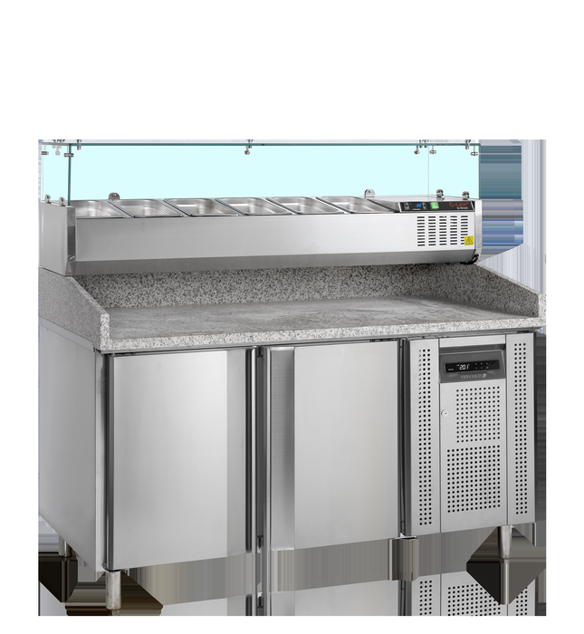 Pizzabord inkl. Topping-enhed - PT1200 + GVC38-150
