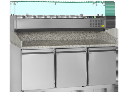 Pizzabord inkl. Topping-enhed - PT1365 + GVC33-140