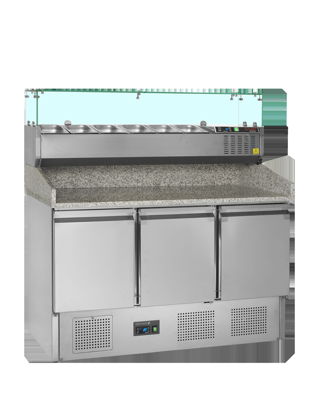 Pizzabord inkl. Topping-enhed - PT1365 + GVC33-140